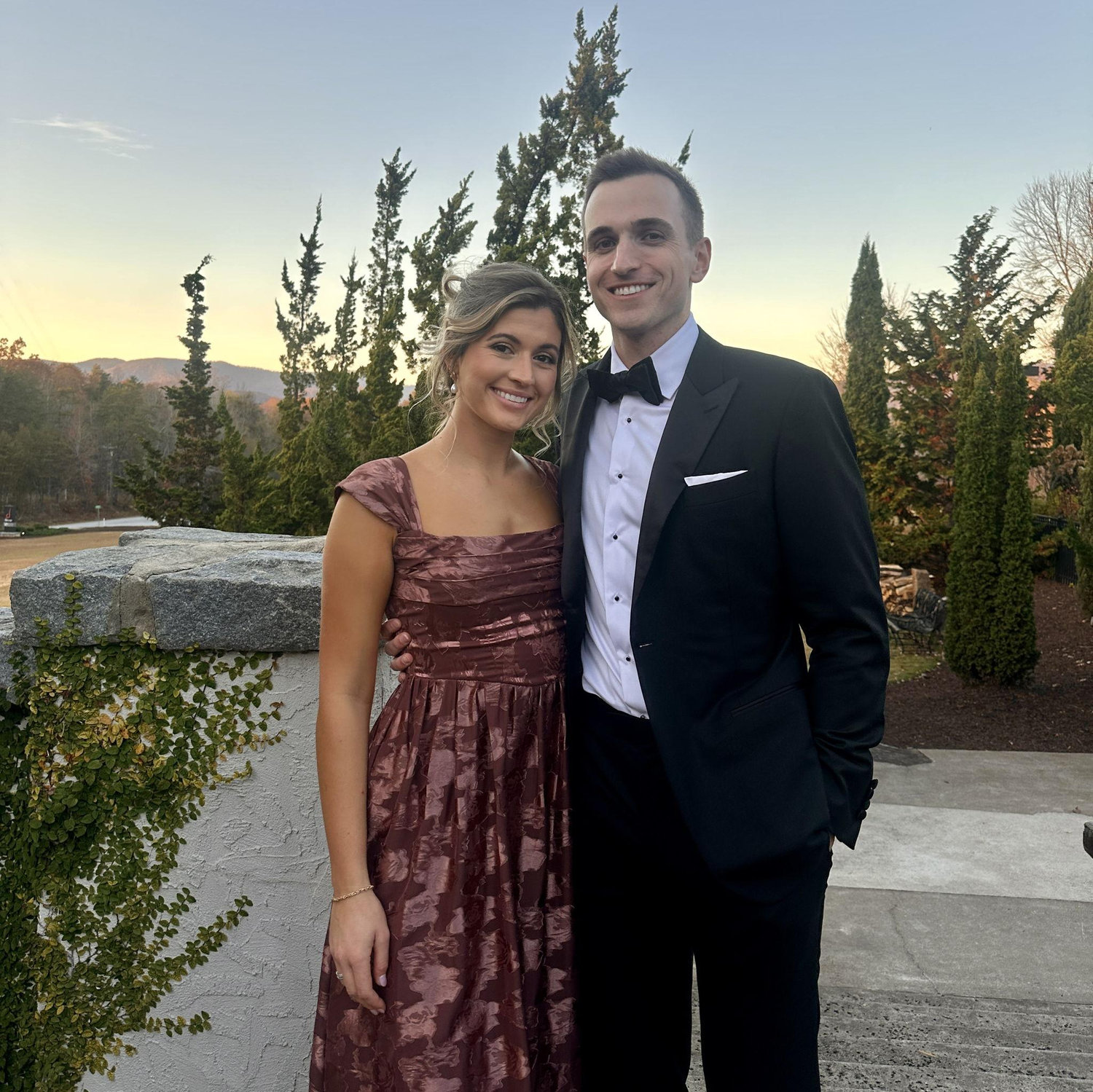 Celebrating at Ceci's sister's wedding