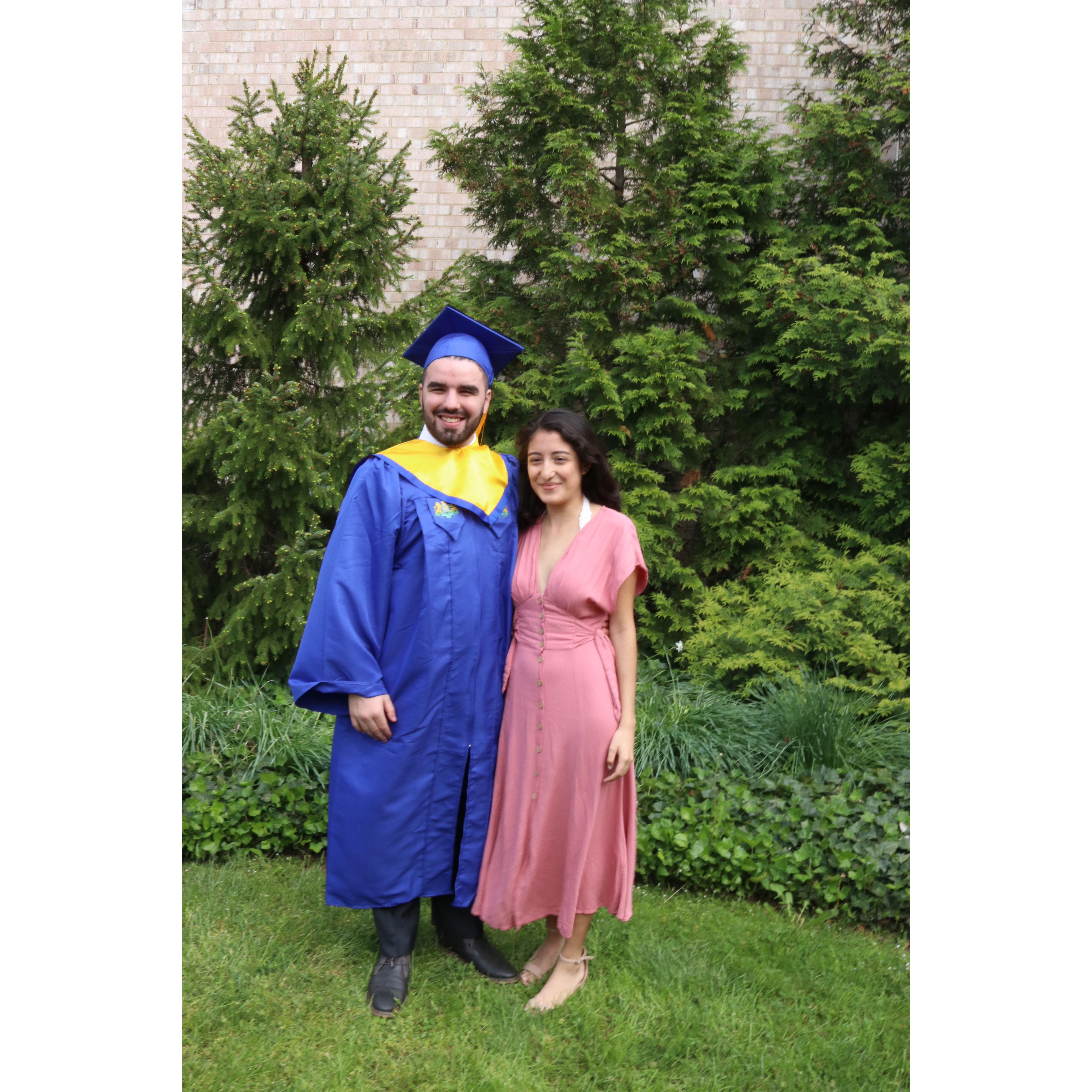 Jonathan's graduation from Hofstra University.