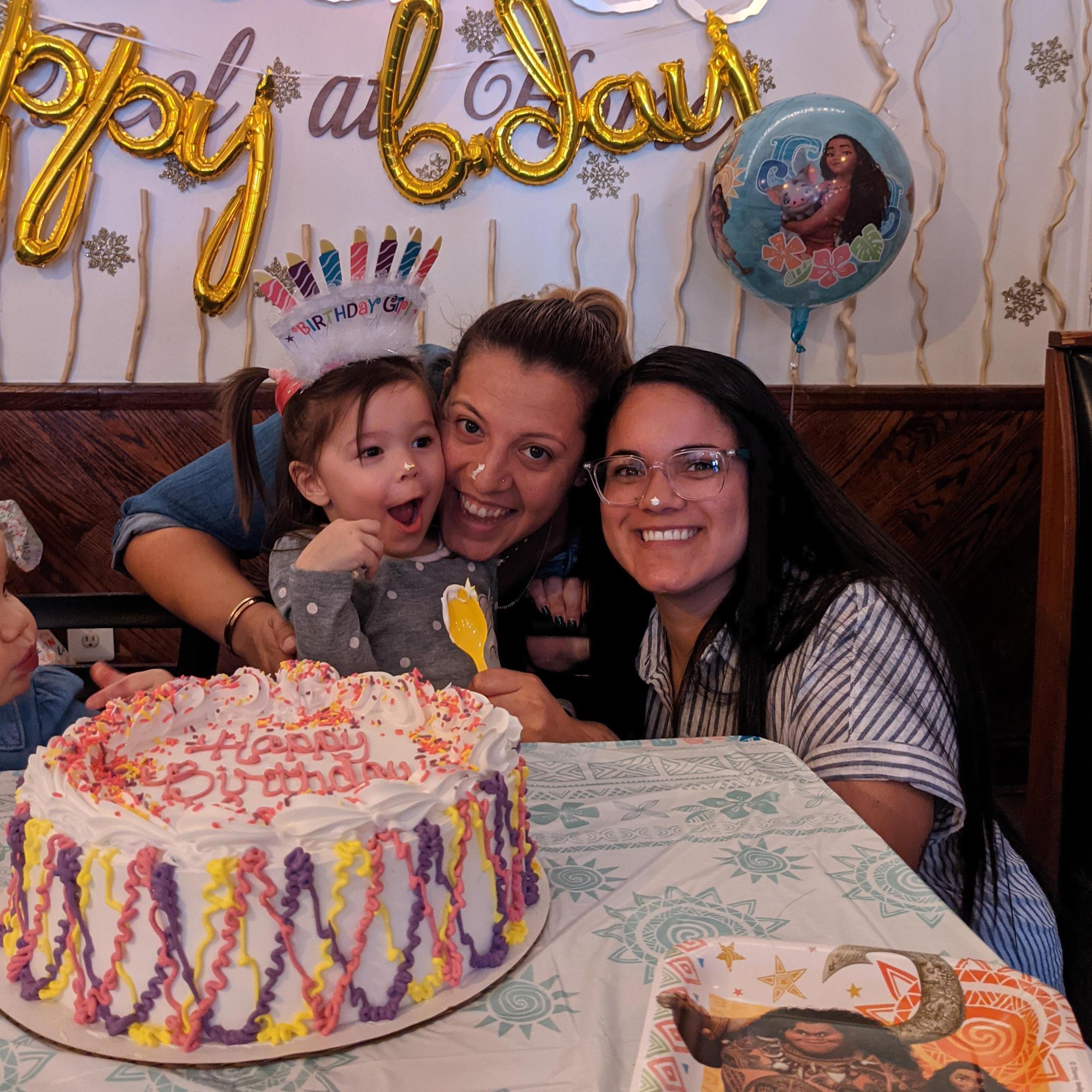 Celebrating Leah, our flower girl's, 3rd Birthday!