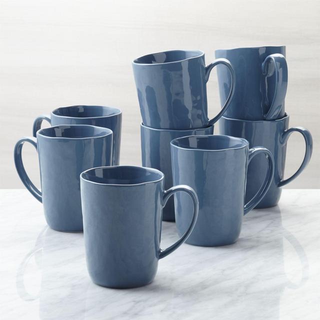 Mercer Denim Mugs, Set of 8