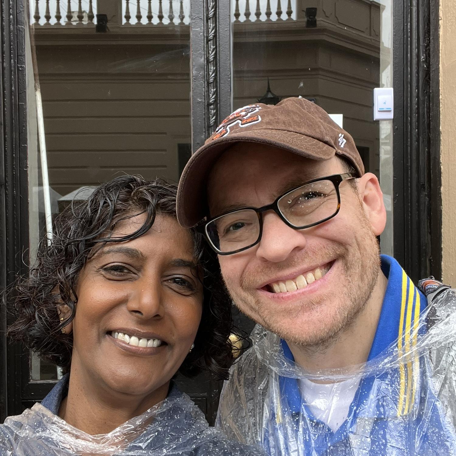 Rainy Argentina!  See, Mom, we took ponchos!