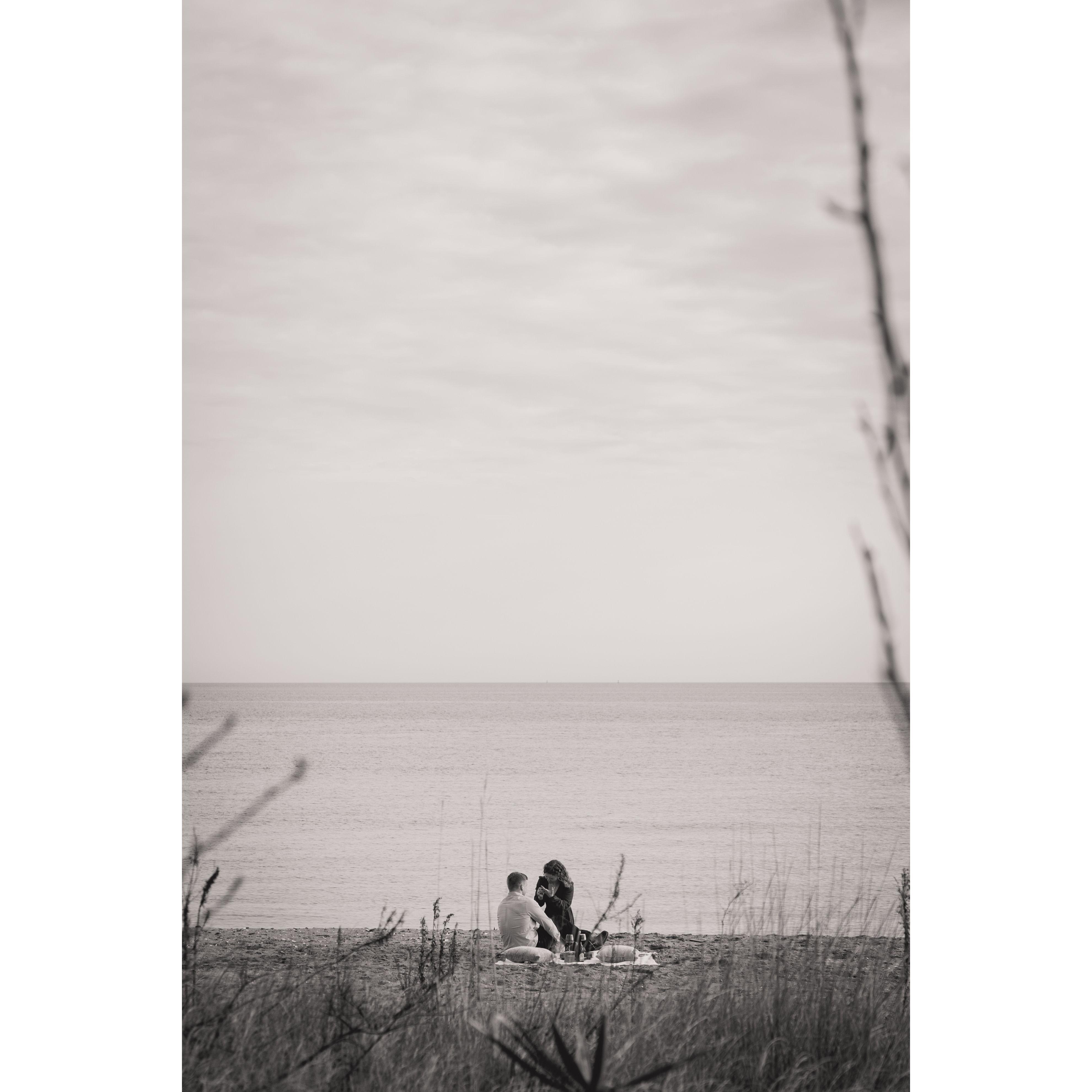 Levi and Alita enjoying their first moments together after becoming engaged.