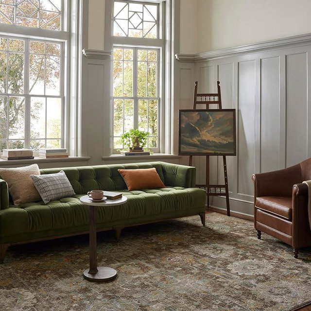 Loloi Magnolia Home by Joanna Gaines Mona Collection MOA-02 BARK/Multi 7'-6" x 10' Area Rug