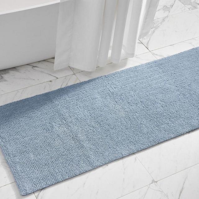 Classic Organic Loop Bath Mat, 24x64", Light Blue