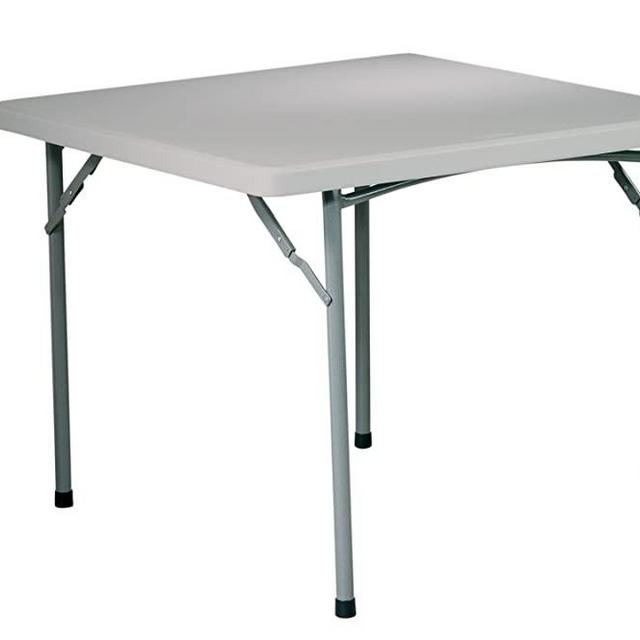 Office Star Resin Multipurpose Square Table, 3-Feet
