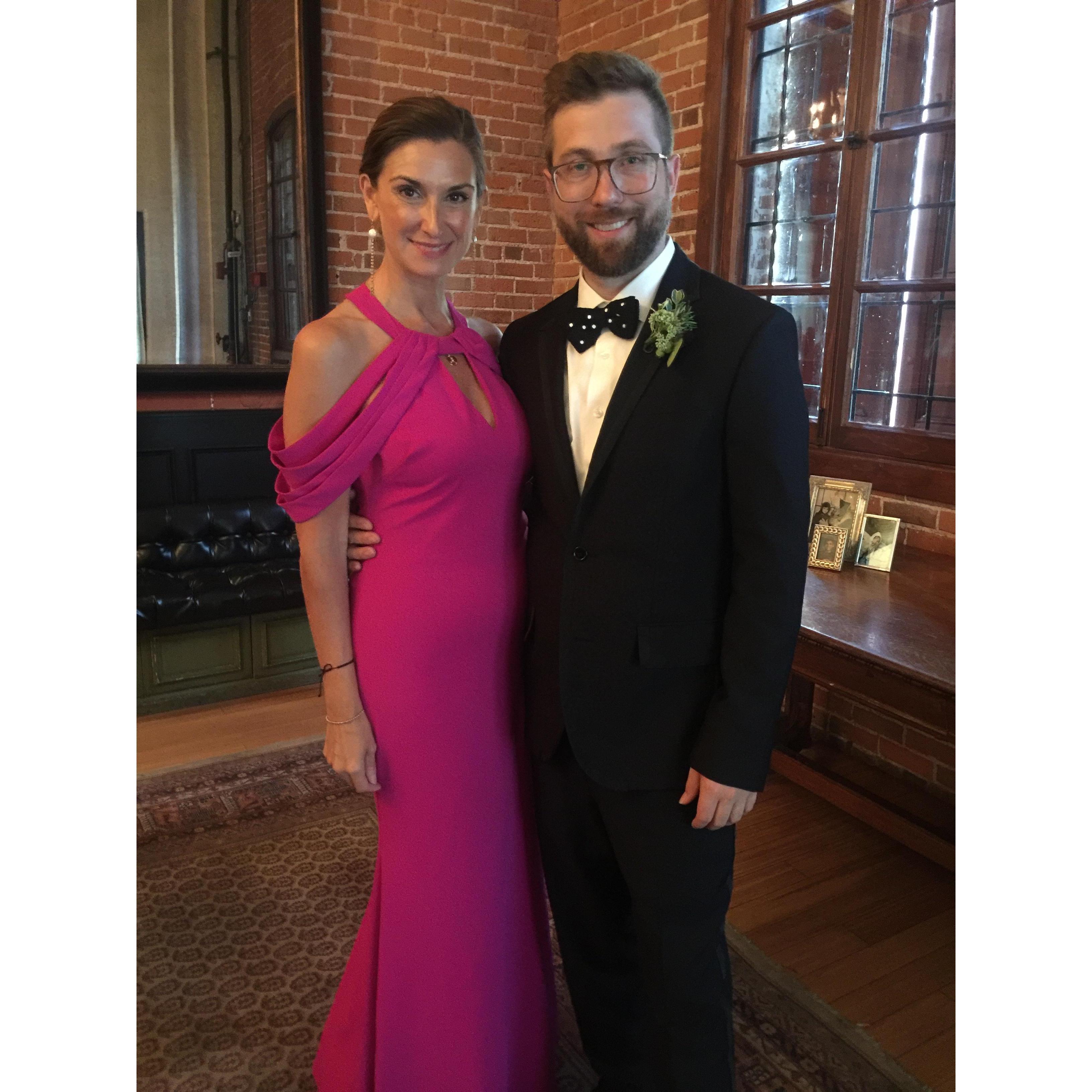 the day we got all dressed up for dan and mj's wedding!