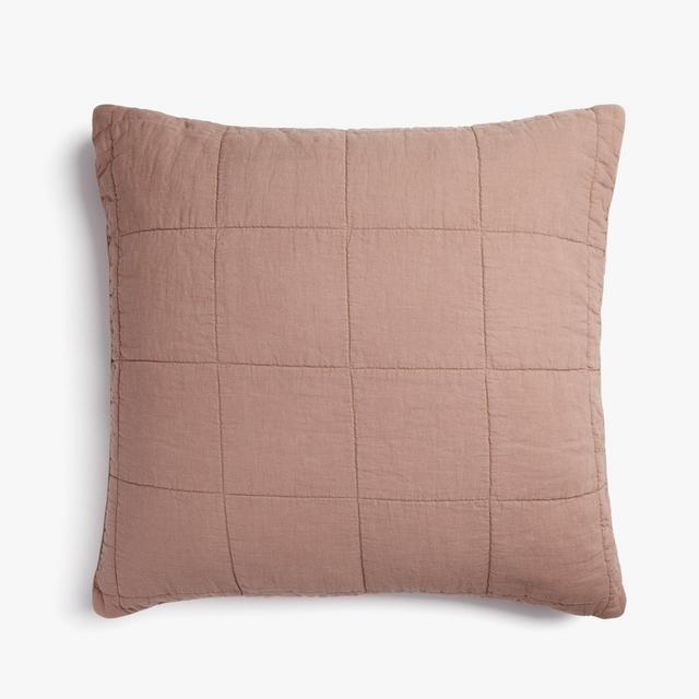 Linen Box Quilted Euro Sham