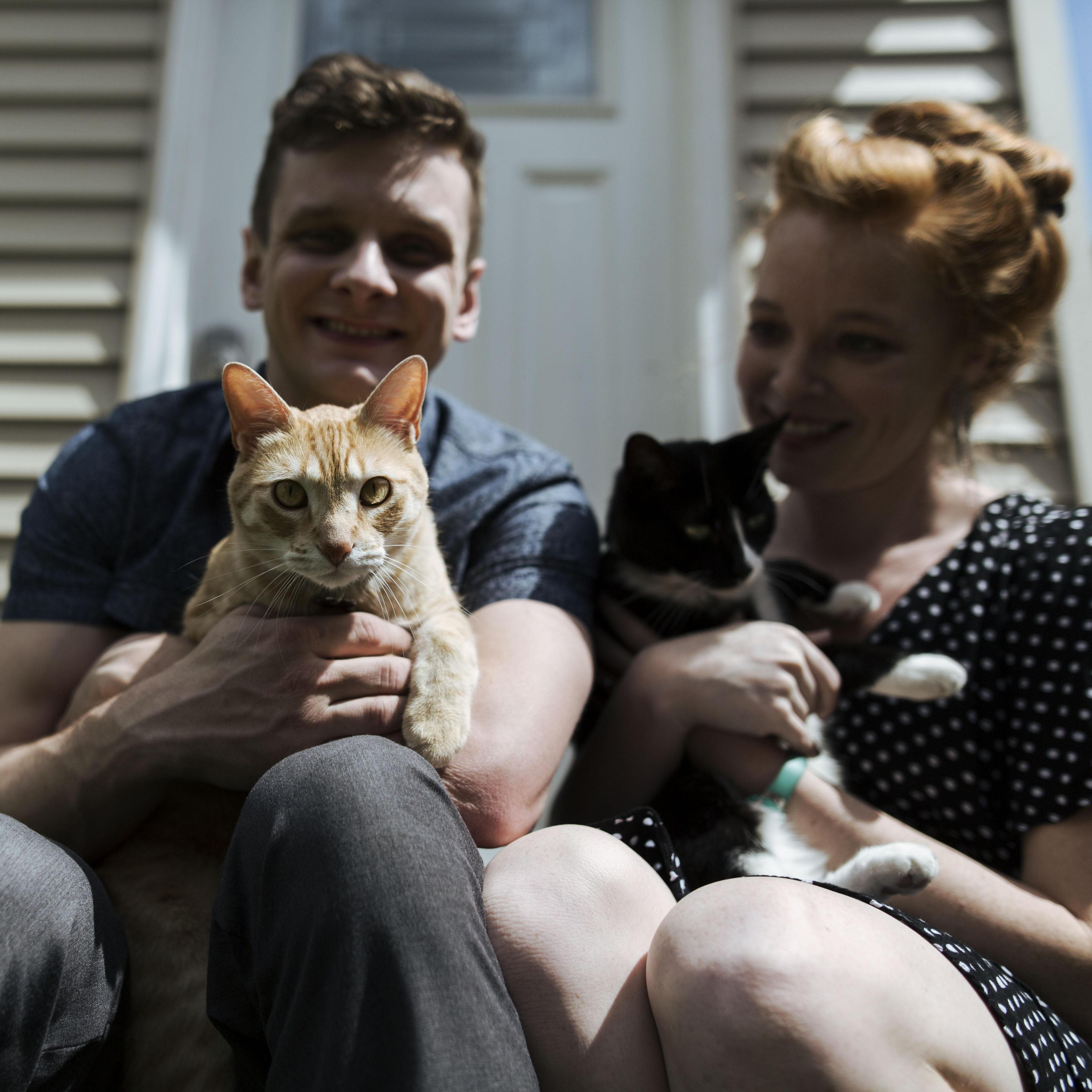 When Thelonious dominated the photo with his cat model skills. Photo cred. Nicole Bitonti