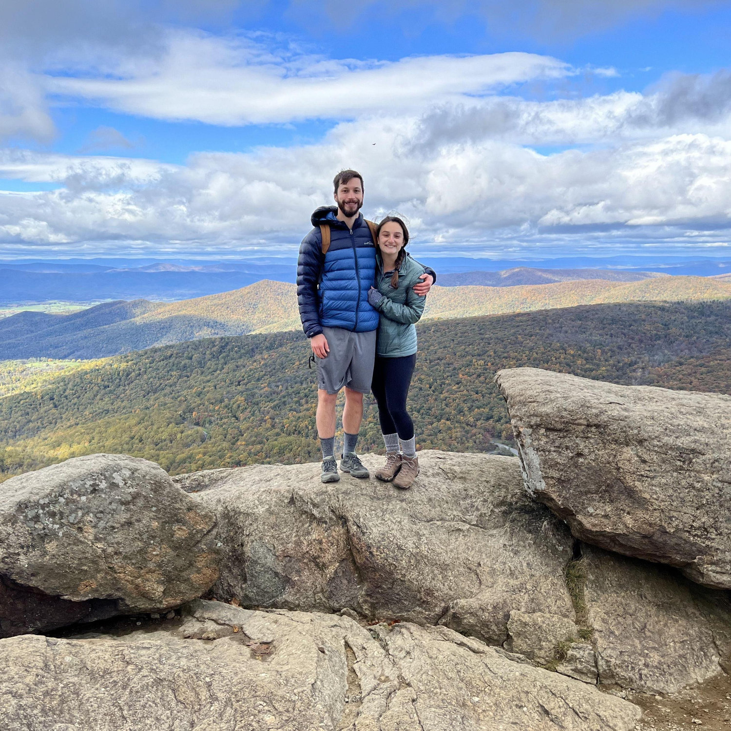 October 2021 - Shenandoah hike with Sebastian and Kathrin.