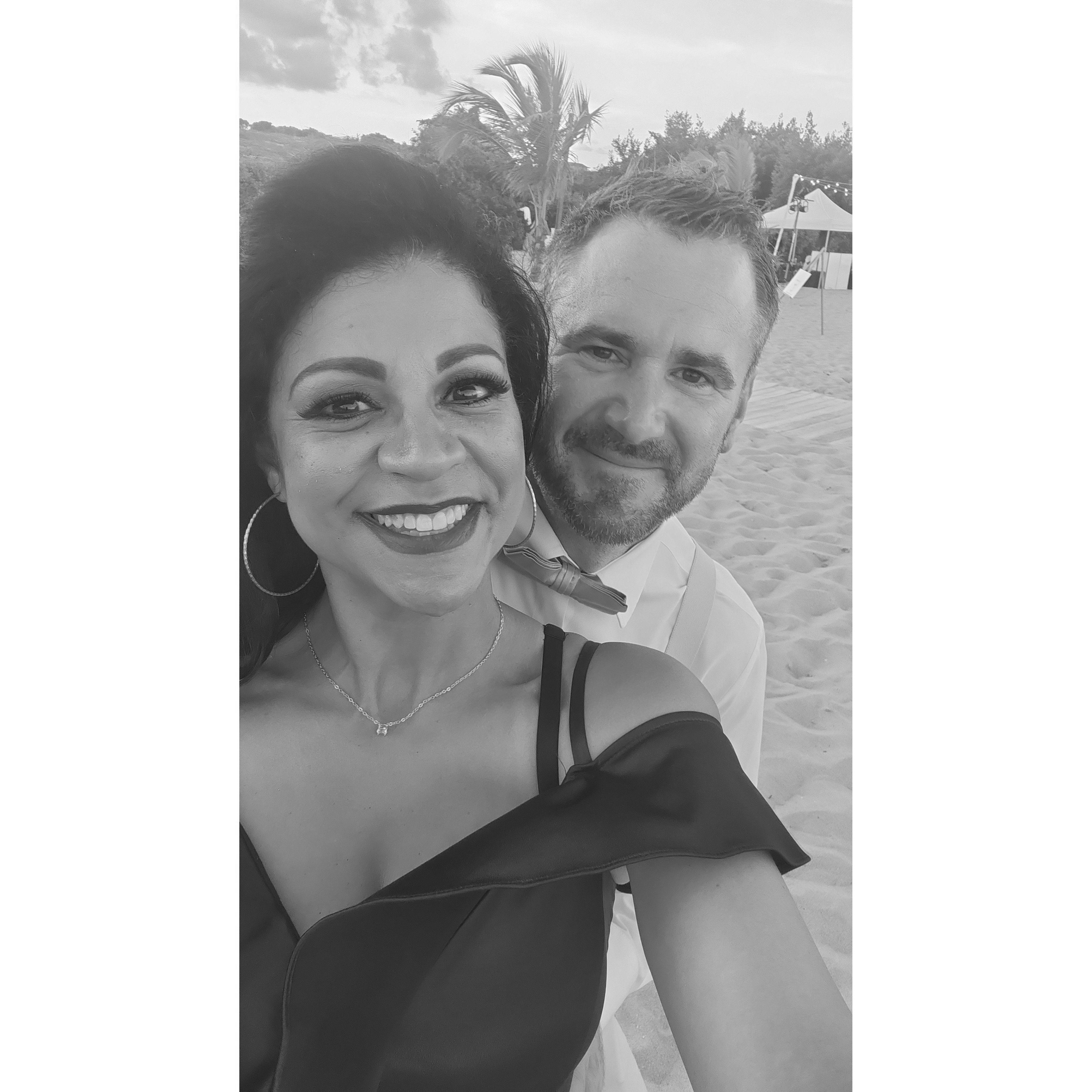 Our favorite photo from Ryan and Amelia's wedding in Punta Cana