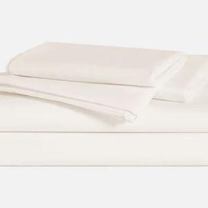 Luxe Sateen Core Sheet Set, Queen Size - Cream