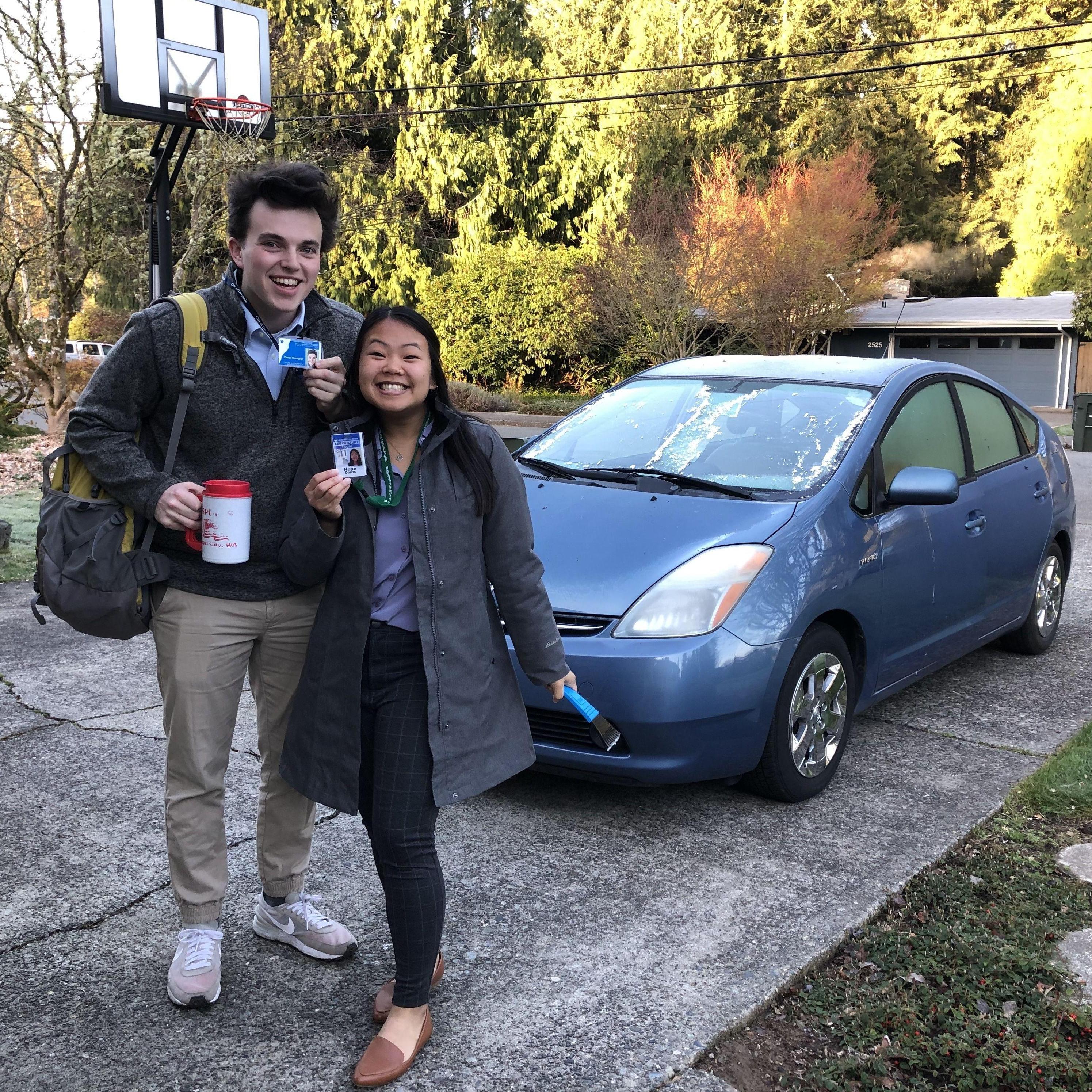 April 2022 | Our Wednesday morning carpool to work.