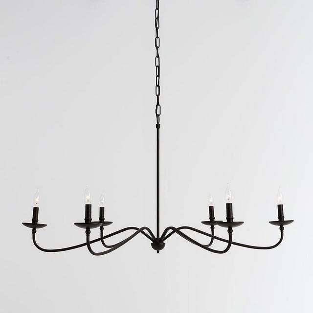 Lucca Metal Chandelier, Bronze, 49.57" Diameter