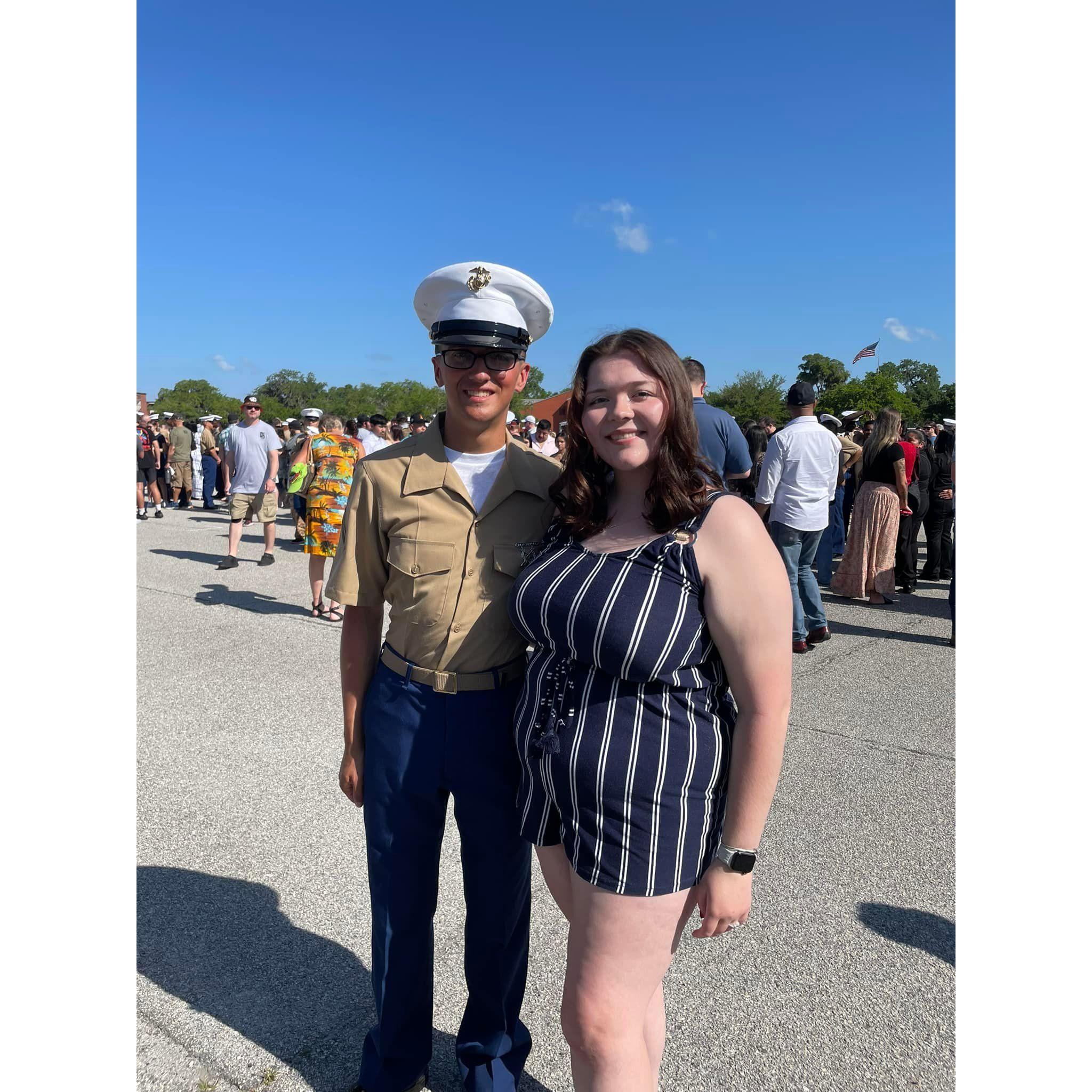April 2023. Jayden's officially a Marine!
