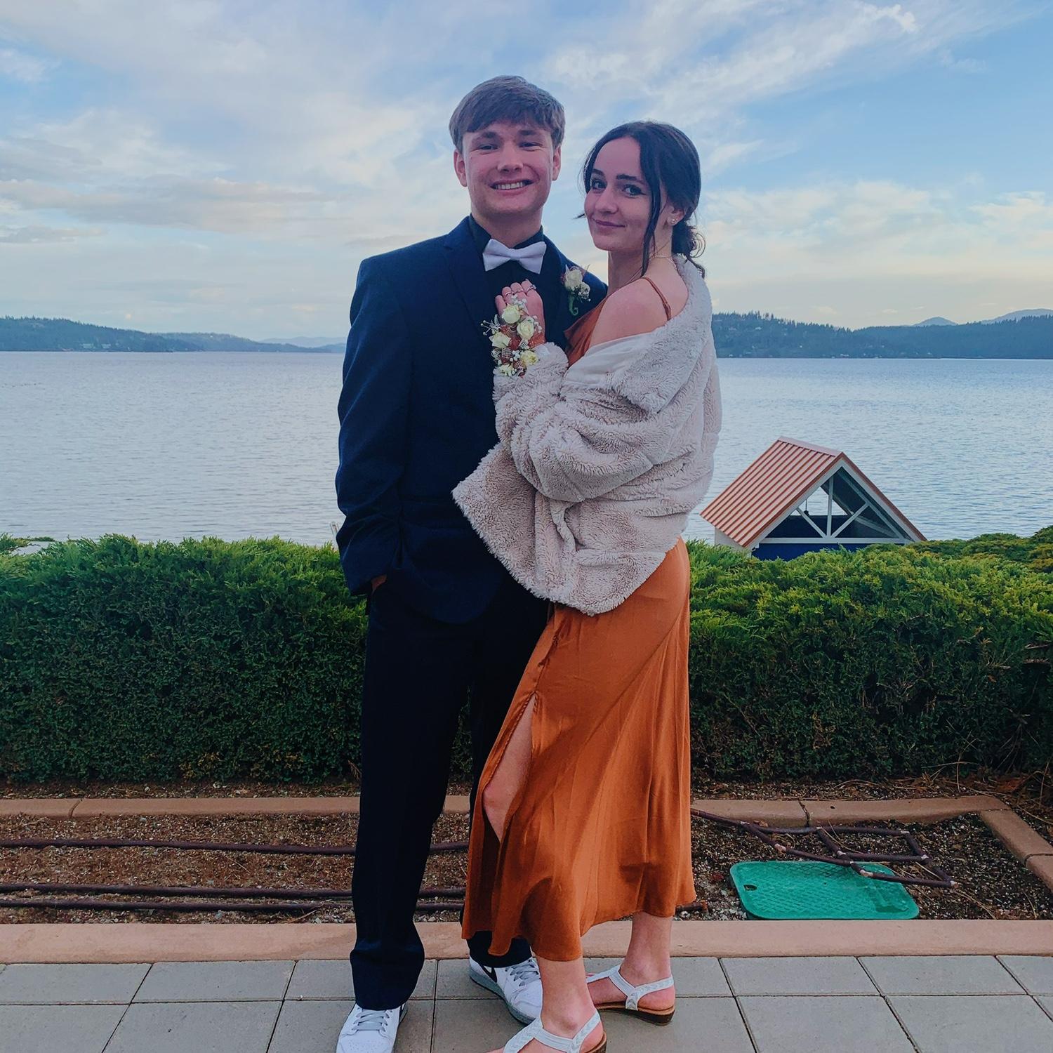 Tay’s senior prom at CHS🤍