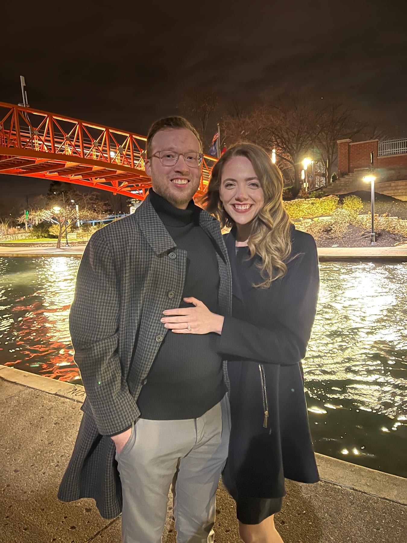 The beautiful night of our engagement!
