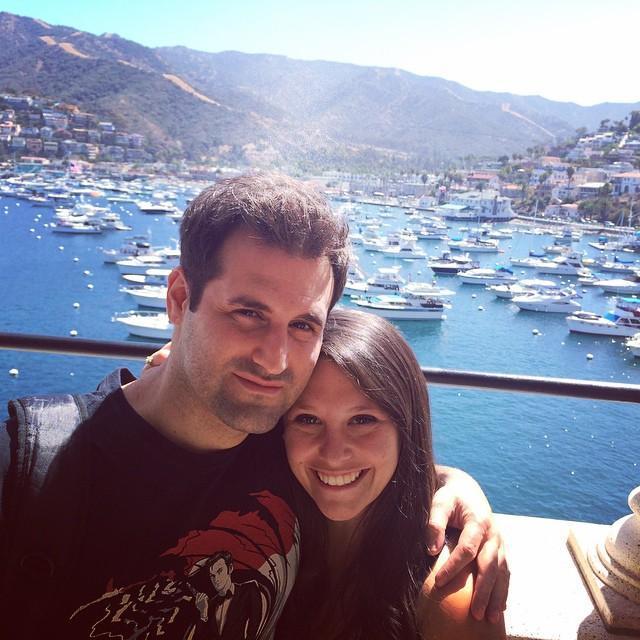 our first picture together -- which was taken on Catalina Island for Sami's Birthday