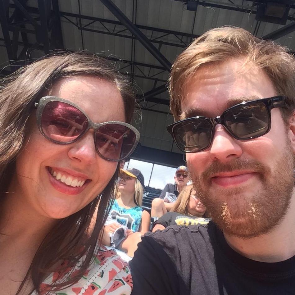 At the Pirates game in Pittsburgh!