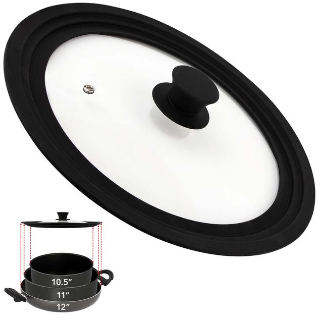 Glass Universal Lid (10.5" to 12")