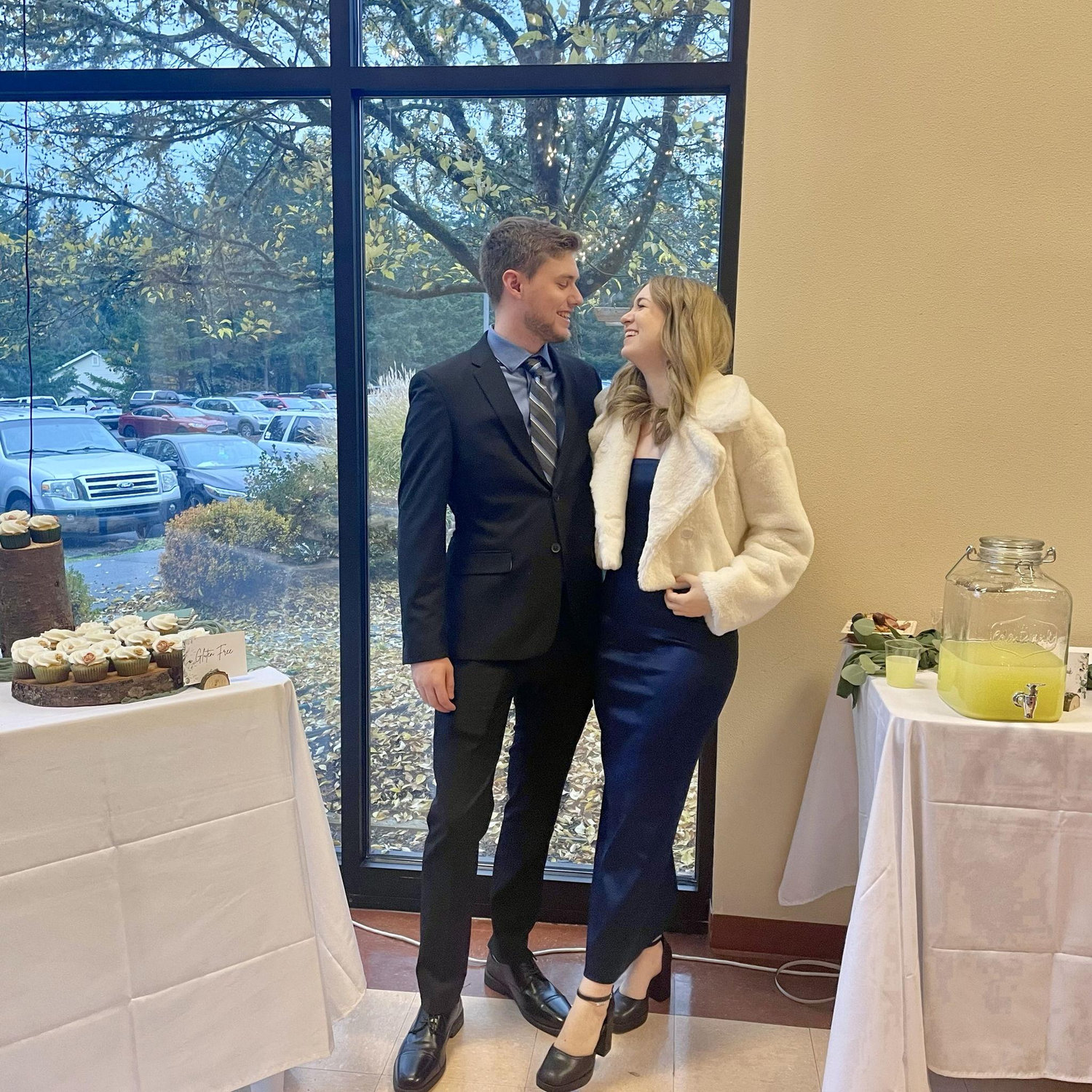 Our first wedding together