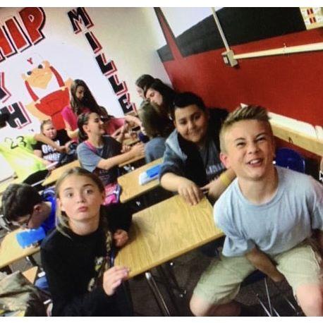 Our first pic together in 6th grade!