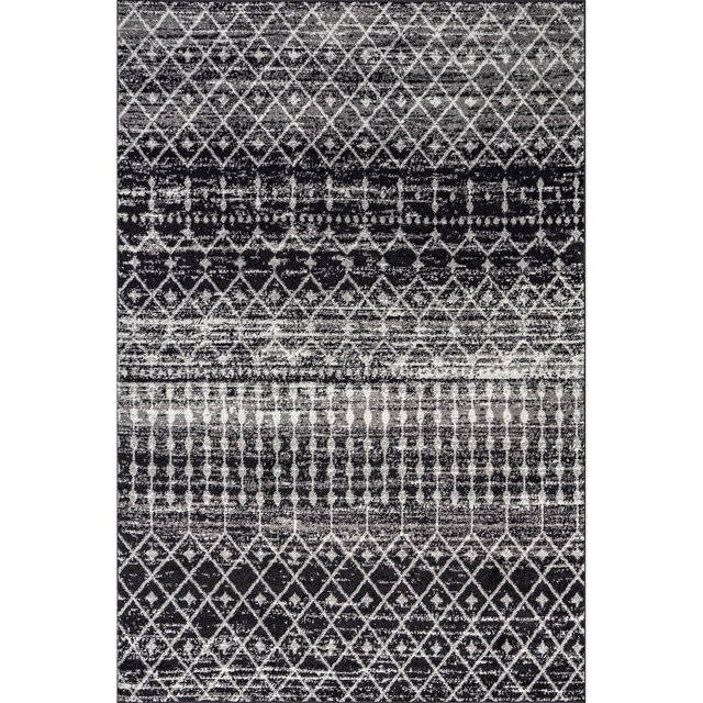 nuLOOM Moroccan Blythe Area Rug, 10' x 14', Black