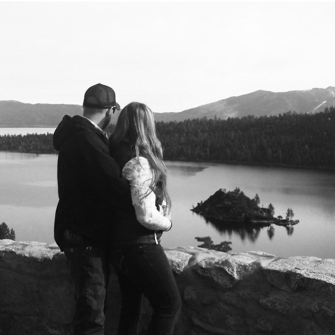 First time Josh took Cally to Emerald Bay in Lake Tahoe.