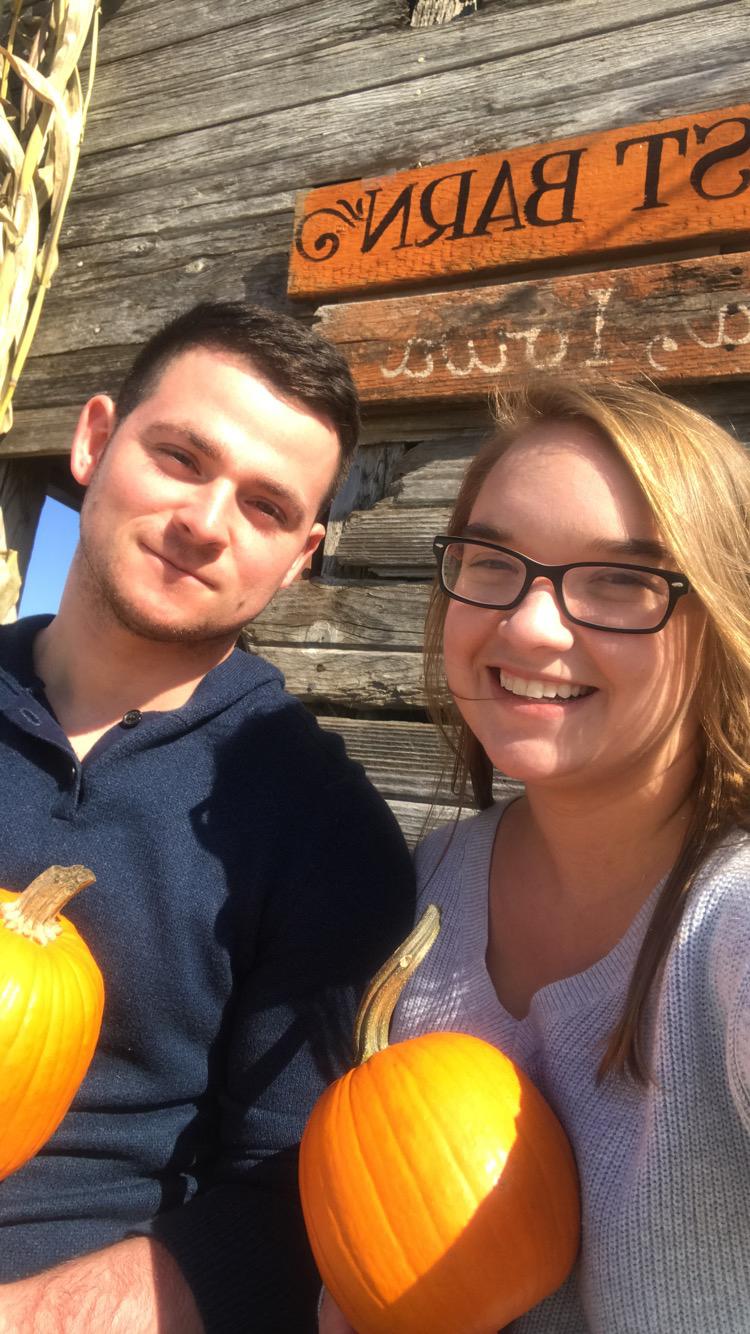 First time picking out pumpkins together