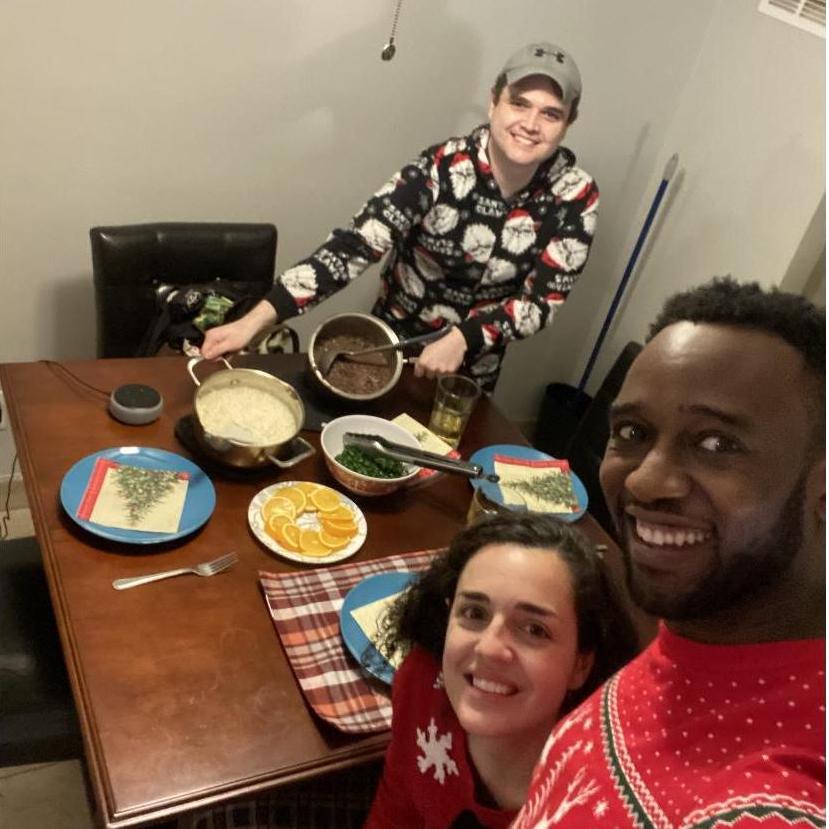 Homemade Brazilian food with Ana's brother Tiago!
