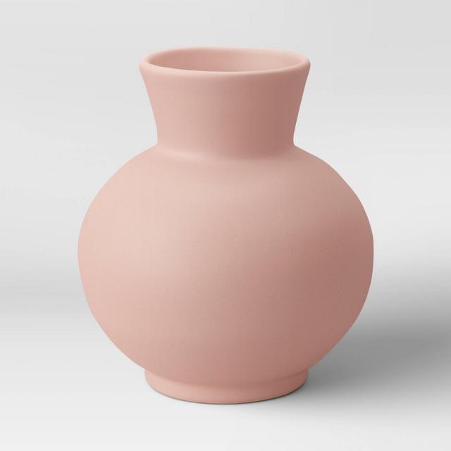 6" x 5.5" Ceramic Stoneware Vase Pink - Opalhouse™