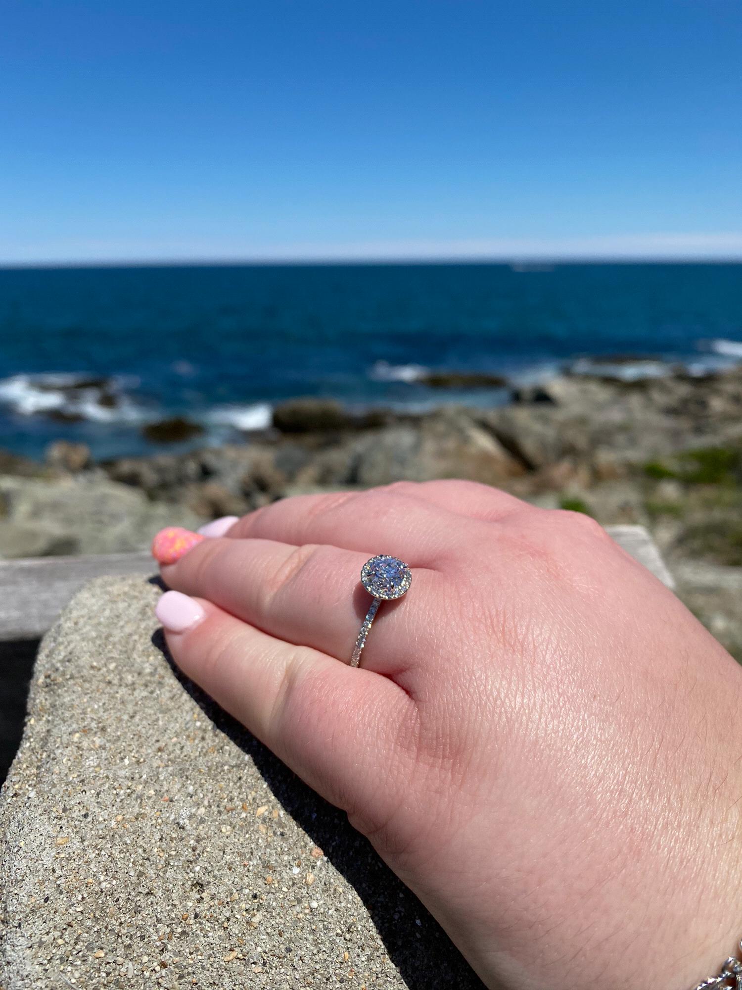 My engagement ring where we got engaged!