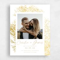 White Wedding Save the Date - Santini Photo Foil
