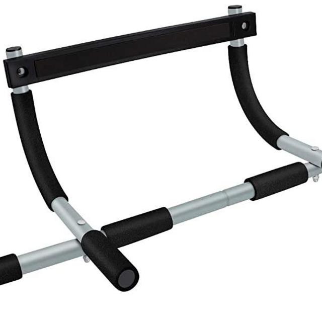 Doorway Upper Puller Home Gym, Indoor Sports - Door Frames Leverage - Three Grip Positions, Foam Grips - No Damage to Door. Strength Training Pull-up Door Frame Bars, Chin up Hanging Bar no Screws