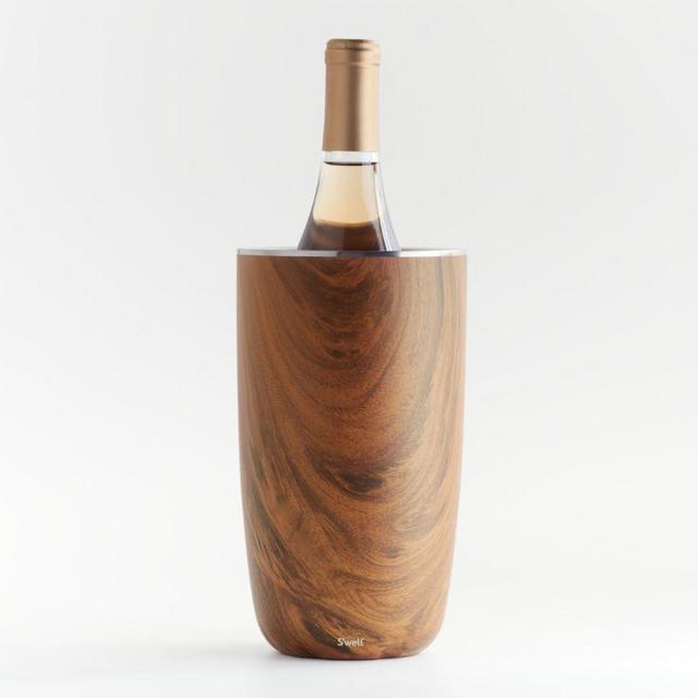 S'Well Calacatta Teakwood Wine Chiller