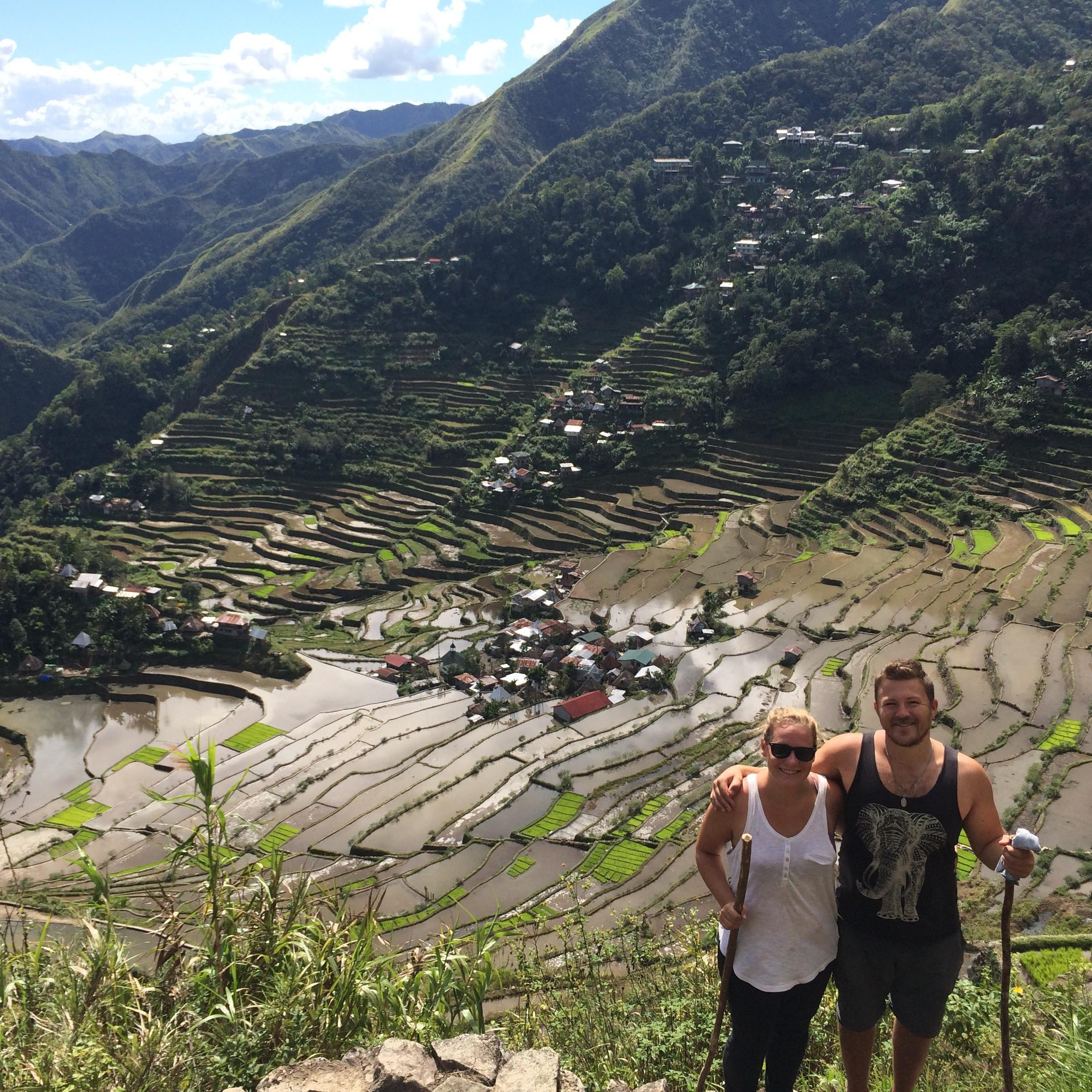 Rice terrace trek in the Philippines.