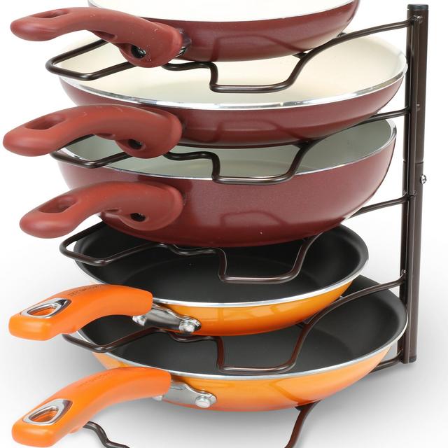 Deco Brothers Pan Organizer Rack, Bronze