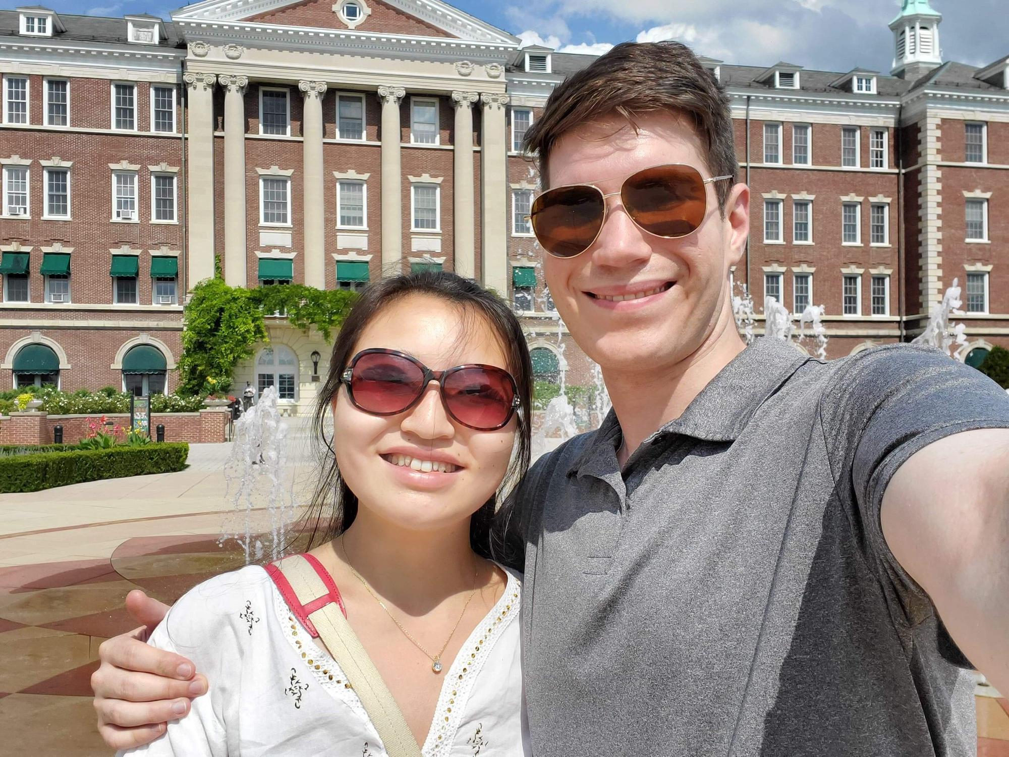 Photo taken in front of the fountain at the Culinary Institute of America in Hyde Park, NY