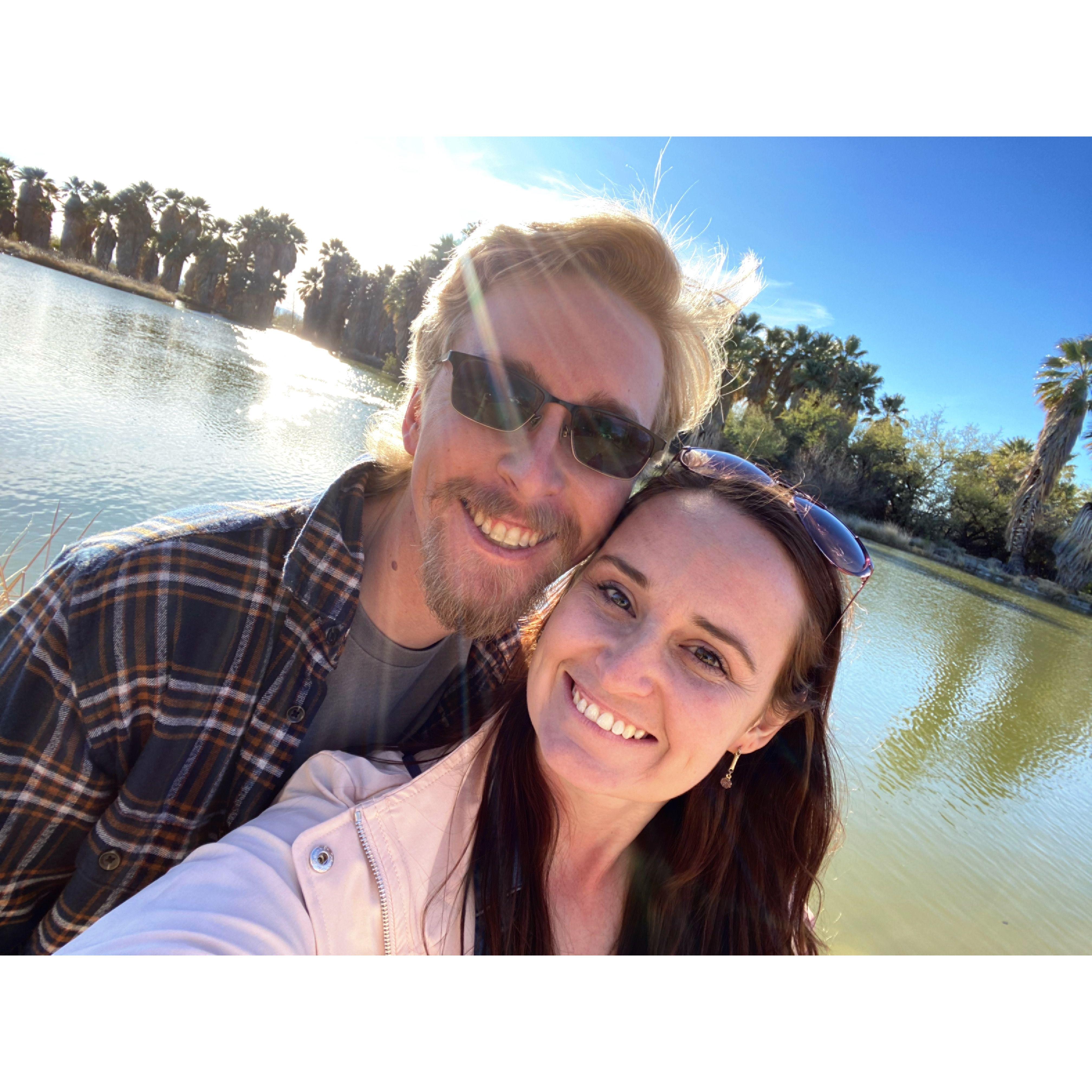 One of our earliest picnic dates after finally becoming "official".