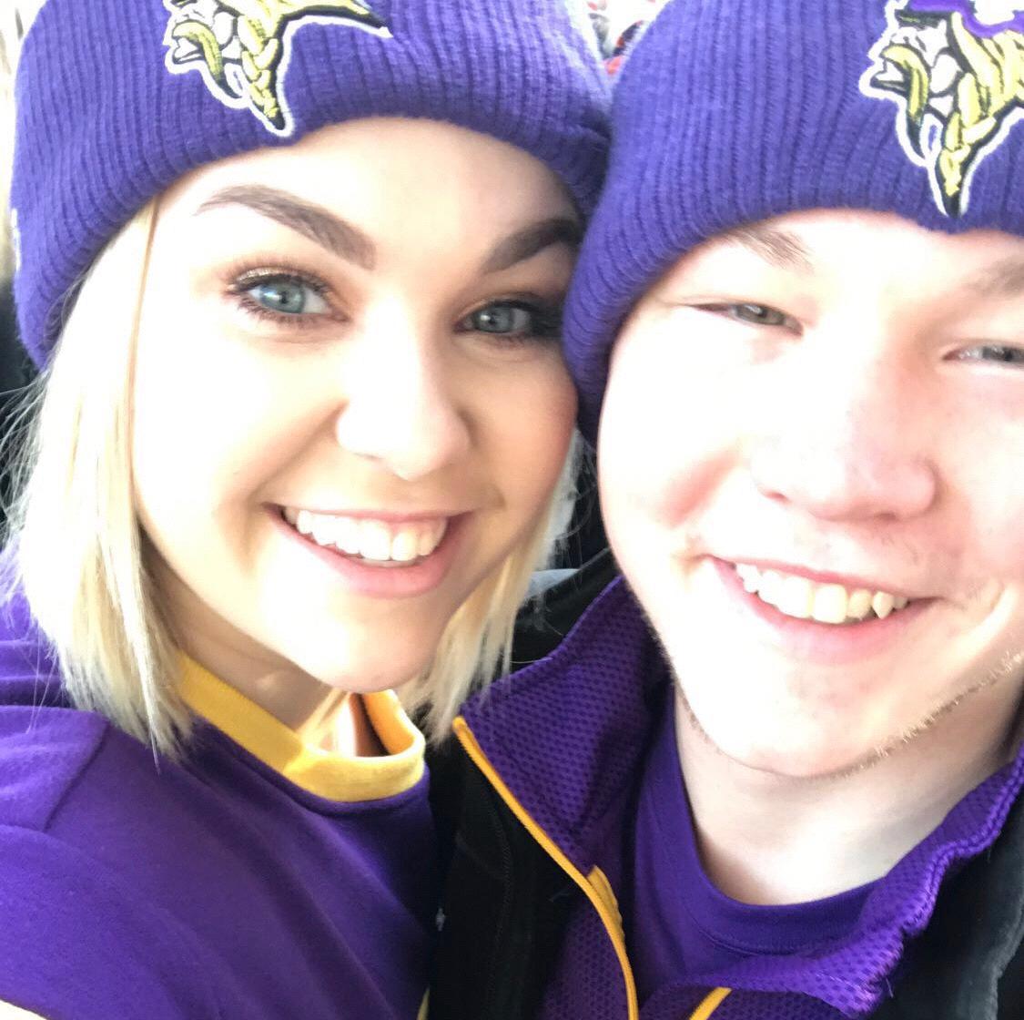 Our first Vikings game together!