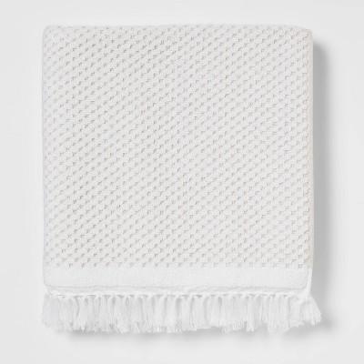 Knotted Fringe Towels White - Threshold™