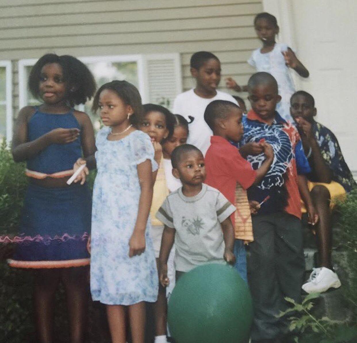 Circa 2003/2004 
Earliest captured photo we have together. We don’t really remember when/how we met, we just know that our families have known each other since forever! Can you spot the two of us?