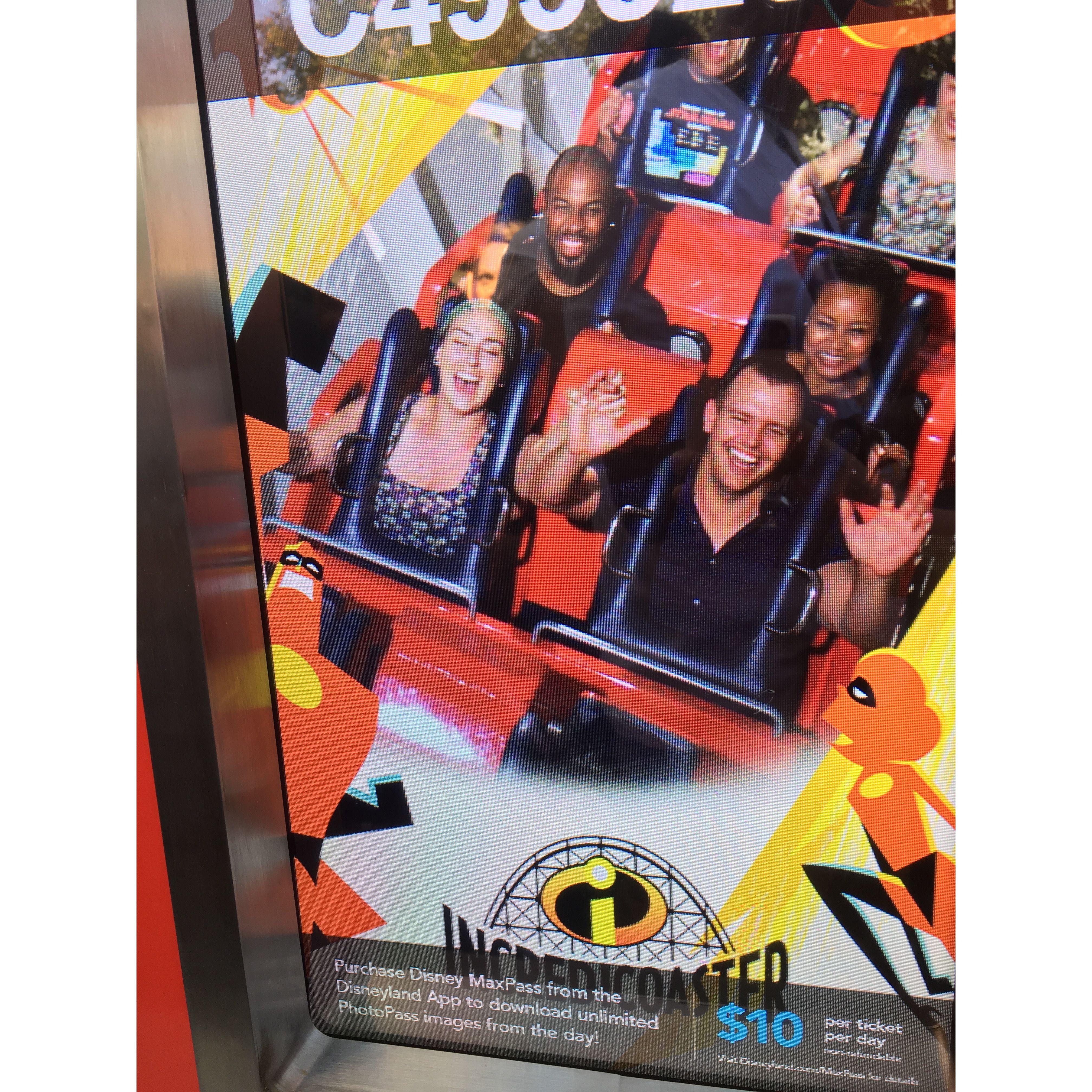 Matt took Hannah on this rollercoaster 7 times before she could let go and truly enjoy it