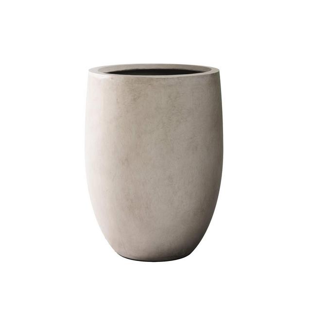 Rosemead Home & Garden, Inc. Concrete Outdoor Planter Pot Beige 17"x17"