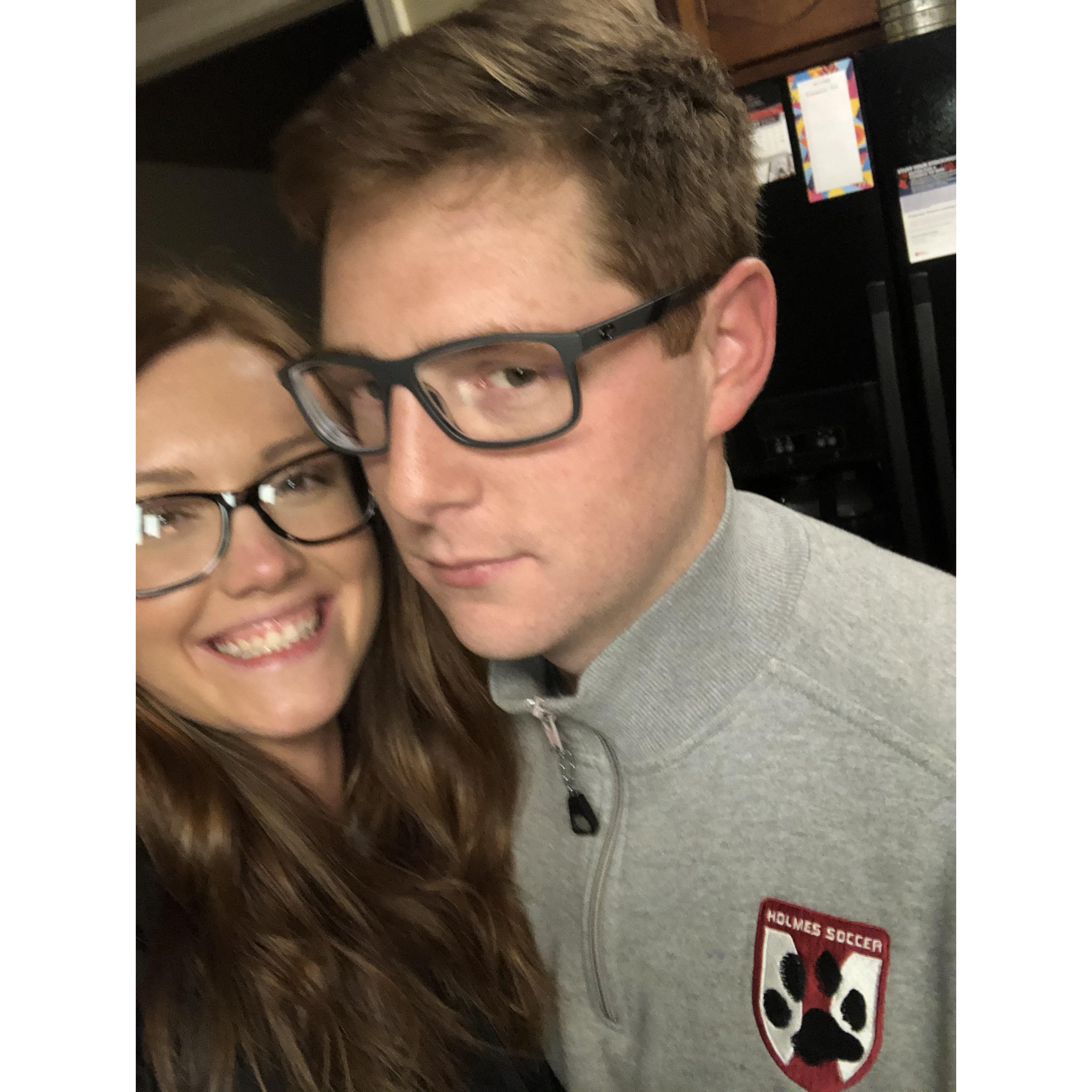 Showing off our new glasses