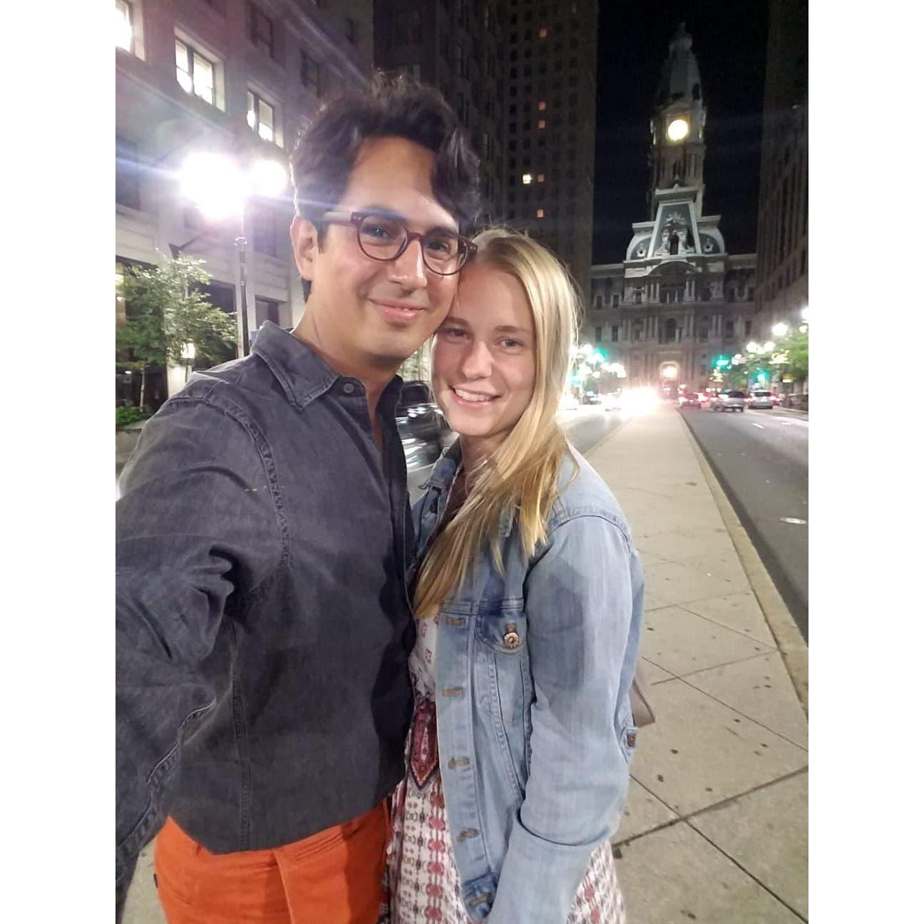 July 2019: Night out in Philadelphia.