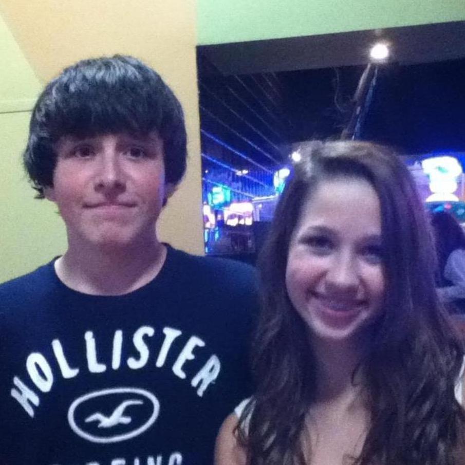 James and Emily circa 2012: The very first photo of us ever!