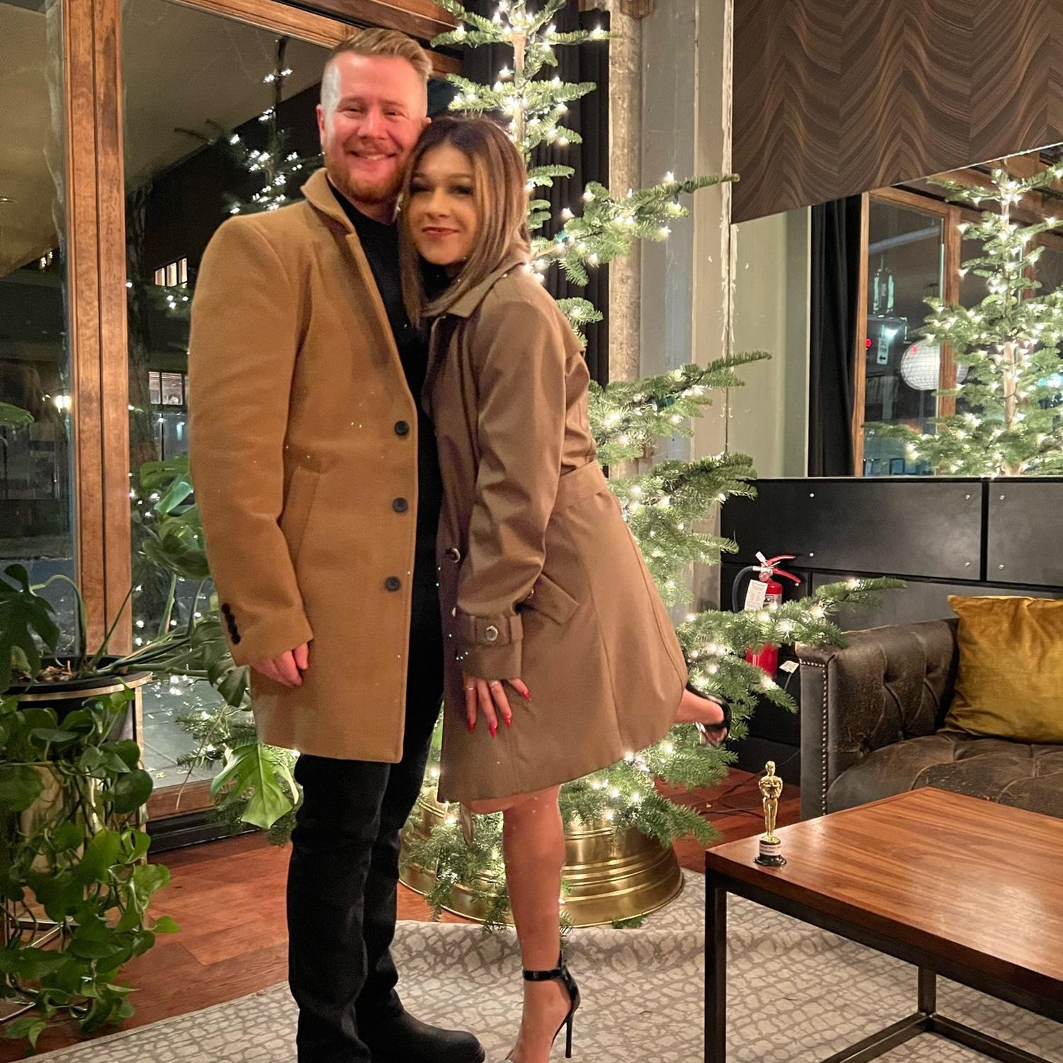 Our third date! (Joel’s Christmas work party)