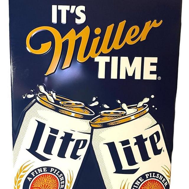 Miller Lite Beer Metal Sign
