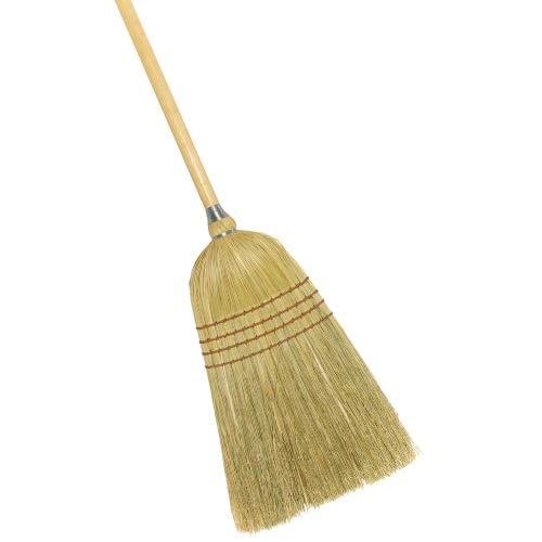 Weiler 44009 54" Length, 1-1/58" Handle Diameter, 4 Sews, Corn Fill, Warehouse Heavy-Duty Upright Broom
