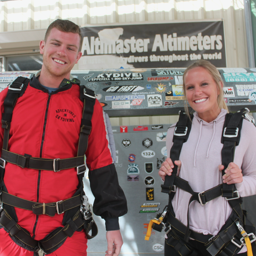 Our first time skydiving